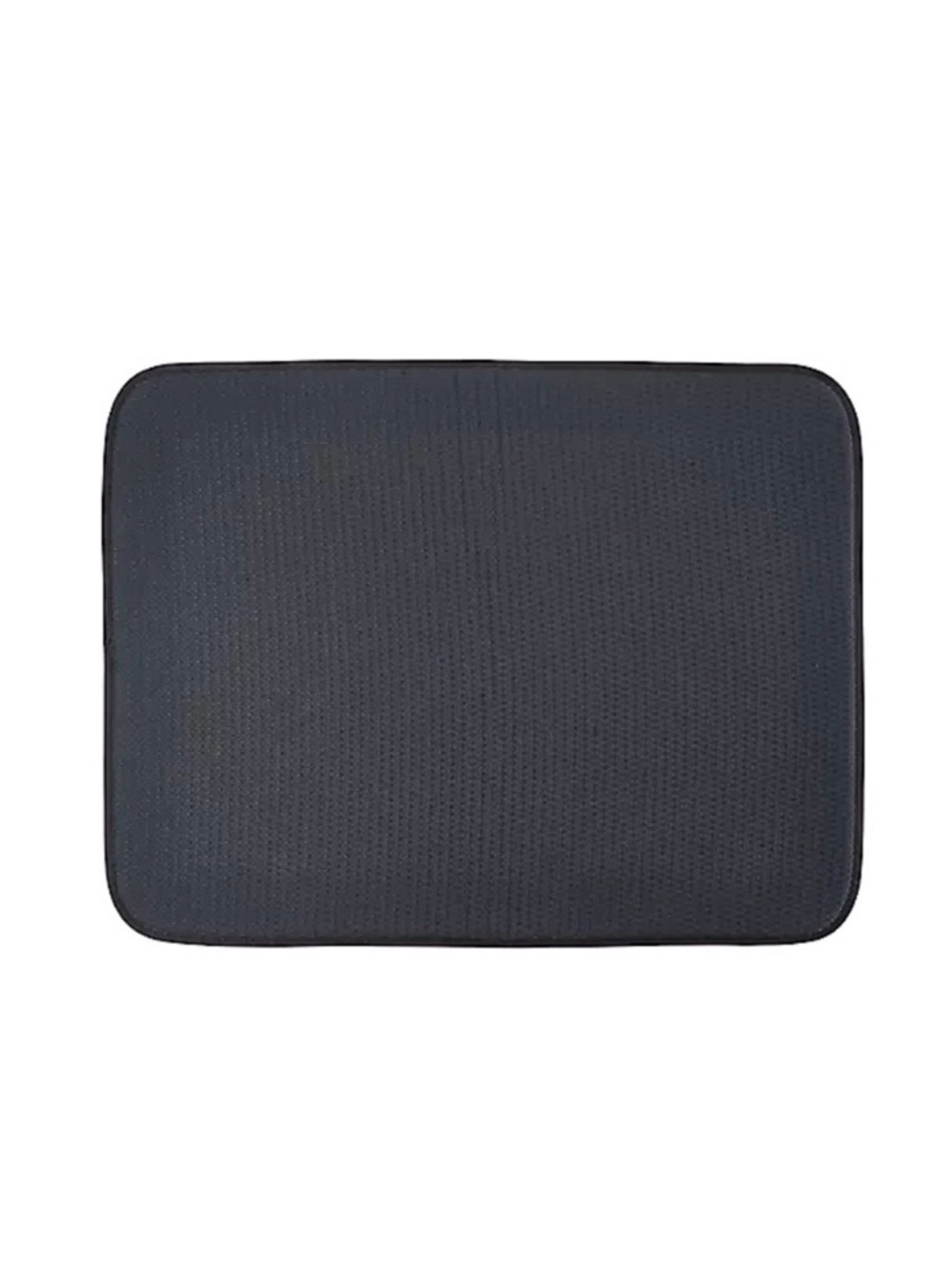 24”x17” Kitchen Dish Drying Mat - Black Non-slip Rubber Back